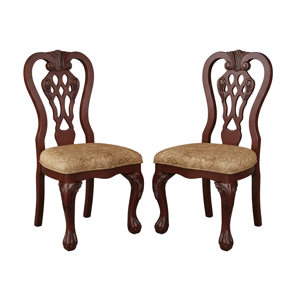 Carpia Traditional Wood Dining Chairs (Set of 2) by Furniture of America