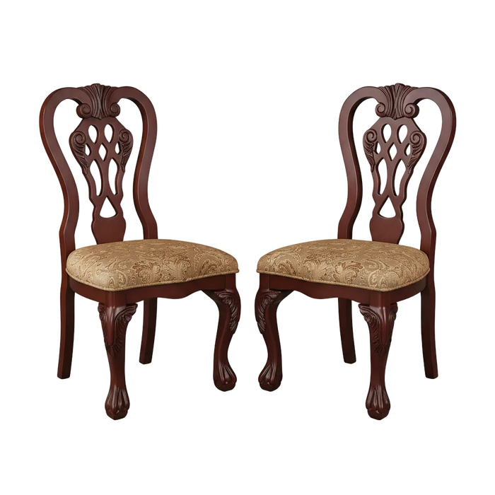Carpia Traditional Wood Dining Chairs (Set of 2) by Furniture of America