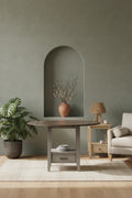 Steve Silver Two-tone Drop Leaf Counter Height Dining Table