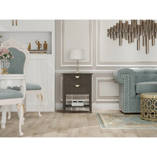 2 Drawer Side table