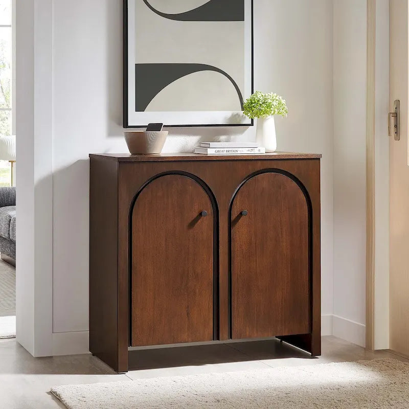 2-Door Arched Door Storage Cabinet